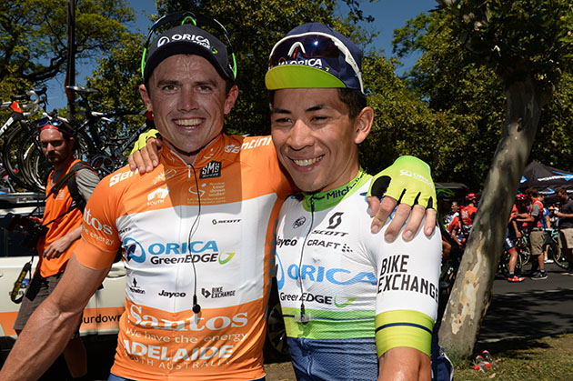 Simon Gerrans and Caleb Ewen